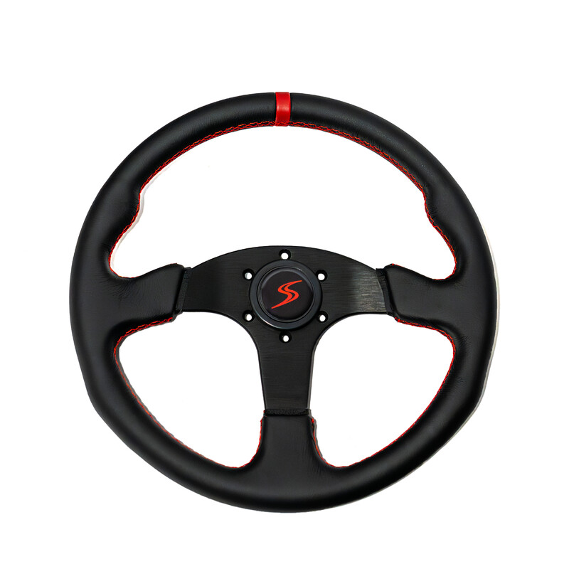 DriftShop\u0020Flat\u0020Steering\u0020Wheel,\u0020Black\u0020Leather,\u0020Black\u0020Spokes